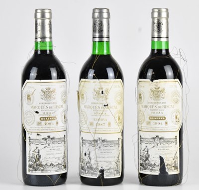 Lot 2495 - RED WINE; two bottles of Marques de Riscal...
