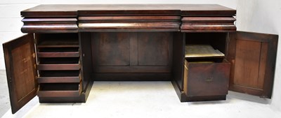 Lot 48 - A Victorian mahogany twin pedestal breakfront...