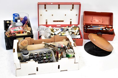 Lot 520 - A collection of artists materials, including...