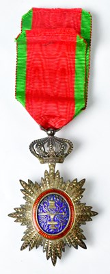 Lot 628 - ROYAL ORDER OF CAMBODIA; a silver and...