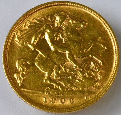 Lot 811 - An Edward VII half sovereign, 1906.
