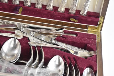 Lot 12 - VINER'S LTD; a silver plated canteen of Kings...
