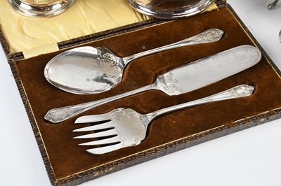 Lot 14 - A collection of assorted silver plate...