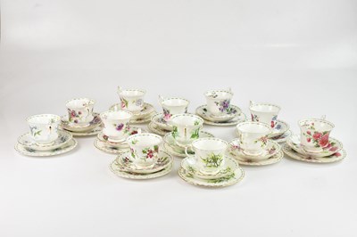 Lot 1390 - ROYAL ALBERT; a set of twelve month trios,...