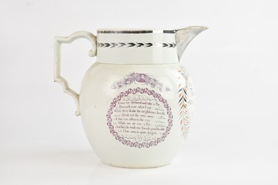 Lot 1333 - An early 19th century Pearlware silver lustre...