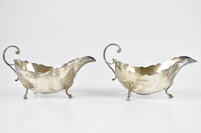 Lot 410 - JOHN ROUND; a pair of George V hallmarked...