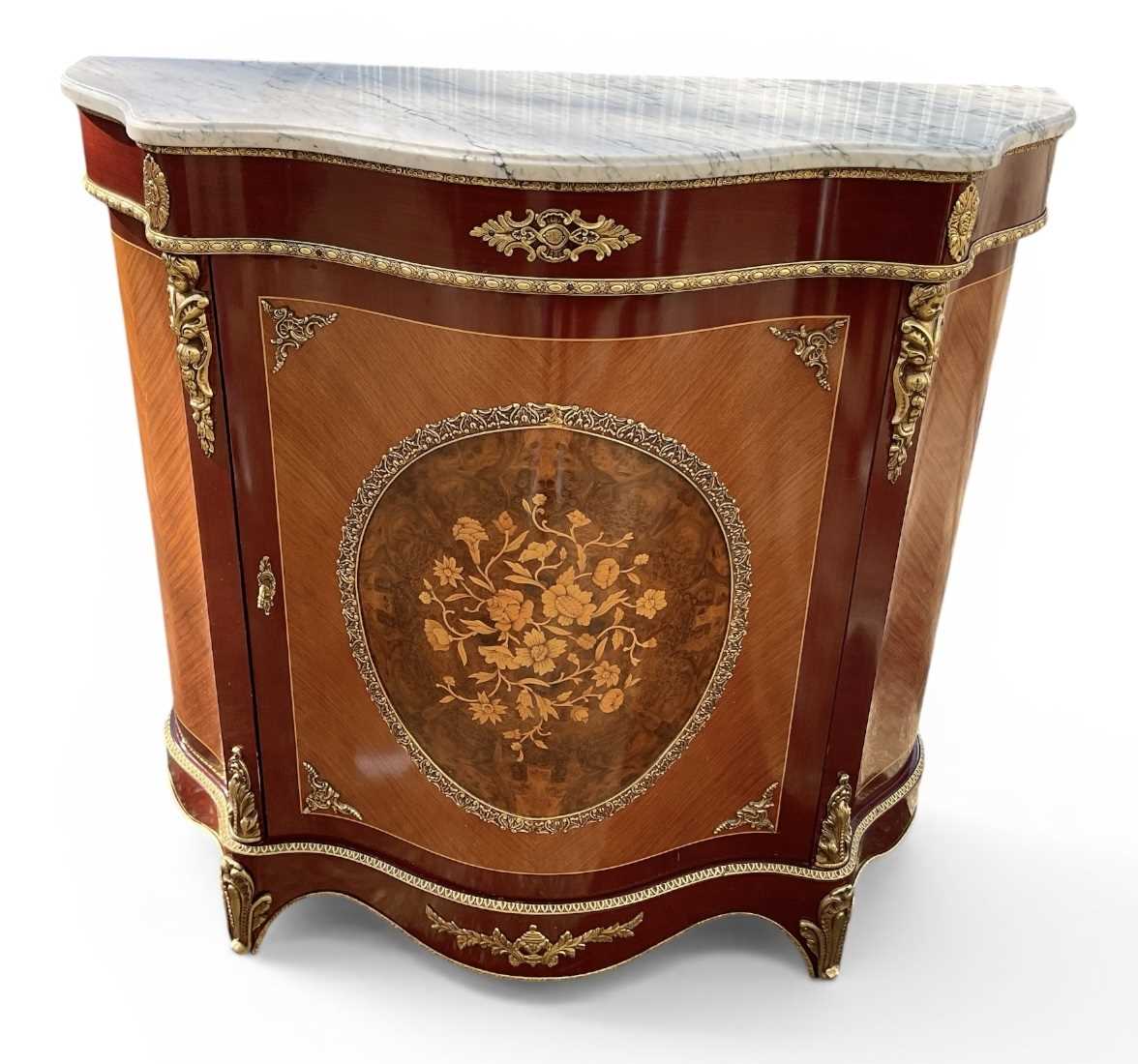 Lot 43 - A reproduction French Empire style mahogany...