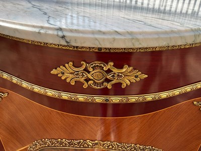 Lot 43 - A reproduction French Empire style mahogany...