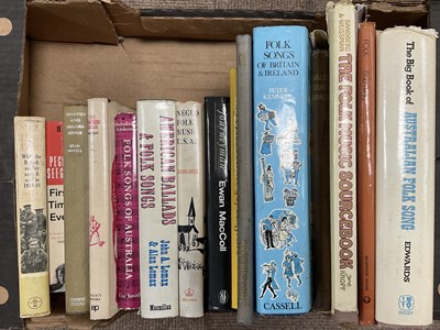 Lot 481 - A collection of books on Folk Music, to...