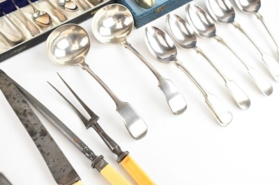 Lot 41 - A small collection of assorted silver plated...