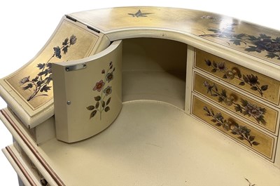 Lot 18 - A modern white painted Carlton House desk,...