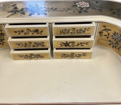 Lot 18 - A modern white painted Carlton House desk,...