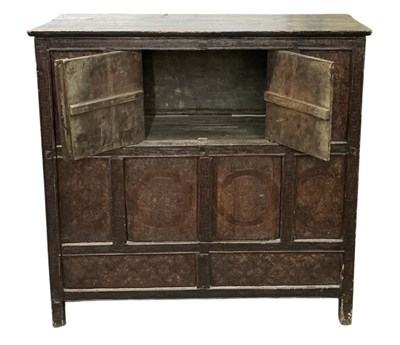 Lot 19 - An early 20th century Oriental carved hardwood...