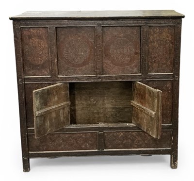 Lot 19 - An early 20th century Oriental carved hardwood...
