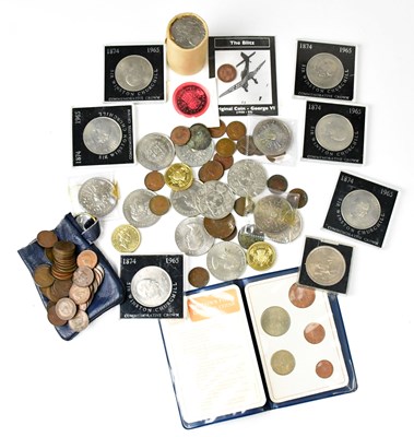Lot 791 - A small collection of UK coins, including 1977...