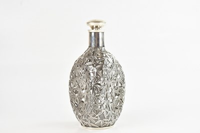 Lot 383 - A silver mounted decanter and stopper, of...