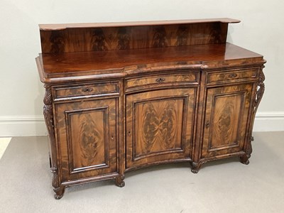 Lot 2026 - A 19th century mahogany sideboard with raised...