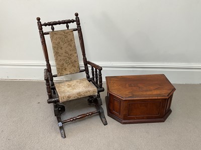 Lot 2068 - An American child's rocking chair and a...