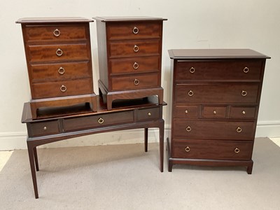 Lot 34 - STAG MINSTREL; a four piece bedroom suite,...