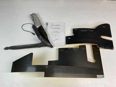 Lot 185 - FORMULA 1; Frentzen items, a wishbone from the...