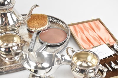 Lot 21 - A collection of assorted silver plate...