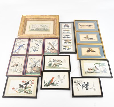 Lot 1054 - A 19th century Chinese pith painting depicting...