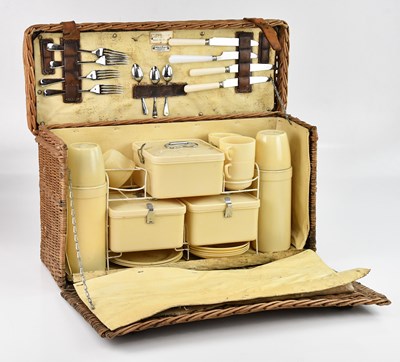 Lot 2193 - CORACLE FOR FORTNUM & MASON; a vintage wicker...