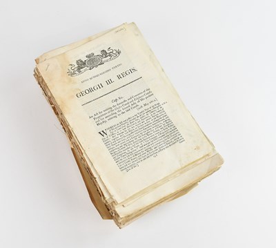 Lot 396 - A collection of over fifty Acts of Parliament,...