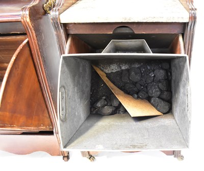 Lot 44 - A near pair of Victorian mahogany coal...