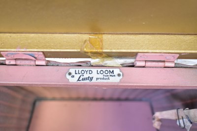 Lot 22 - LLOYD LOOM; two chairs, one painted green with...