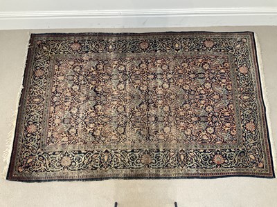 Lot 295 - A decorative eastern William Morris style rug -...