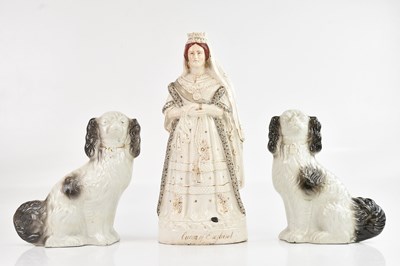 Lot 1268 - A Staffordshire pottery 'Queen of England'...