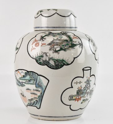 Lot 1016 - A late 19th century Chinese Famille Verte...