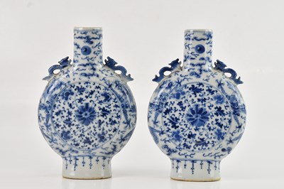 Lot 1010 - A pair of late 19th century Chinese blue and...