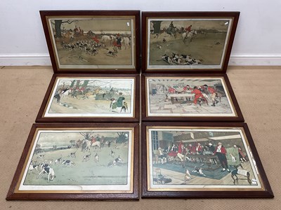 Lot 401 - AFTER CECIL ALDIN; a set of six hand coloured...
