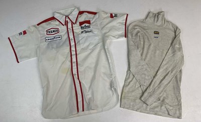 Lot 187 - FORMULA 1; a Chris Robson McLaren crew shirt,...