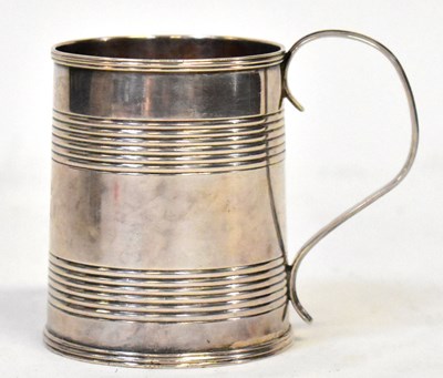 Lot 768 - ID; a George III hallmarked silver christening...