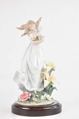 Lot 1199 - LLADRO; a ceramic figure ‘Mystical Garden’, No...
