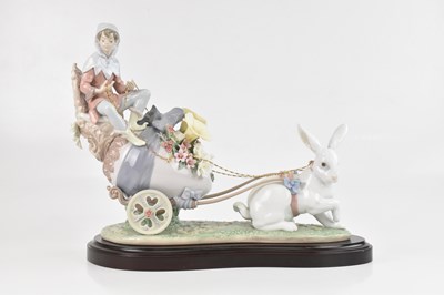 Lot 1197 - LLADRO; a large ceramic figure group, ‘Easter...