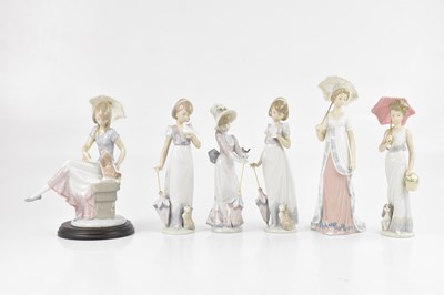 Lot 1208 - LLADRO; six ceramic figures, ‘Picture Perfect’,...