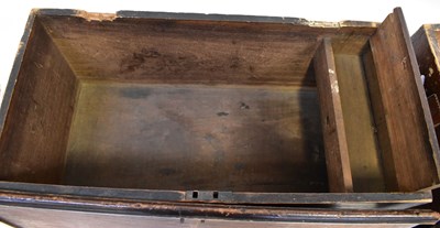 Lot 6 - Two 19th century coffers, one an oak example...