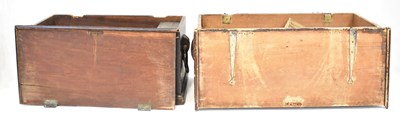 Lot 6 - Two 19th century coffers, one an oak example...