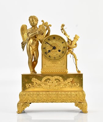 Lot 334 - A late 19th century French ormolu figural...