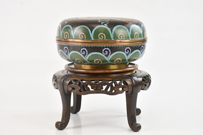 Lot 1041 - A Chinese cloisonne circular bowl and cover,...