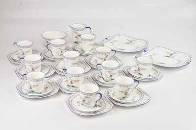 Lot 1364 - SHELLEY; a 'Chelsea' pattern tea service,...