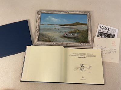 Lot 414 - JOHN HAMILTON; oil on board, 'Footsteps in the...