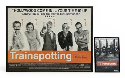 Lot 221 - TRAINSPOTTING (1996); a British film poster,...