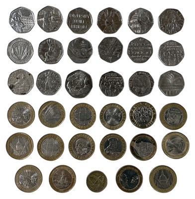 Lot 1626 - Sixteen assorted limited edition two pound...
