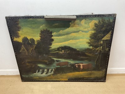 Lot 392 - LATE 18TH CENTURY IRISH PRIMITIVE SCHOOL; oil...