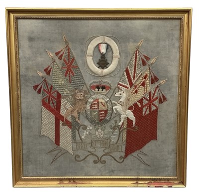 Lot 250 - A late 19th/early 20th century silk...